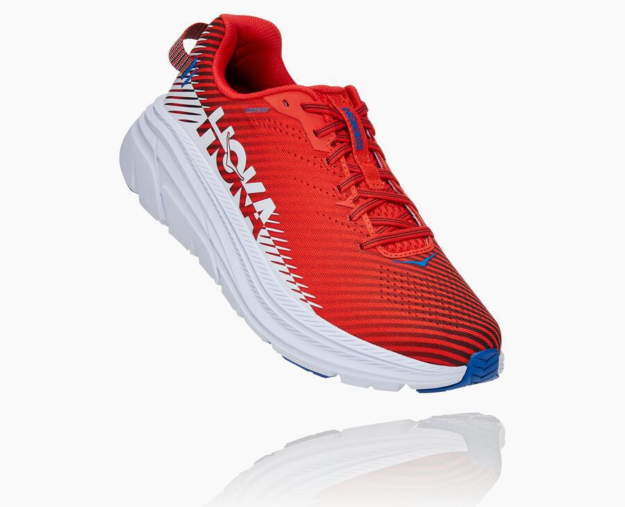 Zapatillas Running Hoka One One Hombre - Rincon 2 - Rojas/Blancas - SYX549610